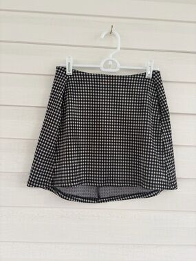 Altar'd State Black White Gingham Mini Skirt Coquette Cottagecore Feminine